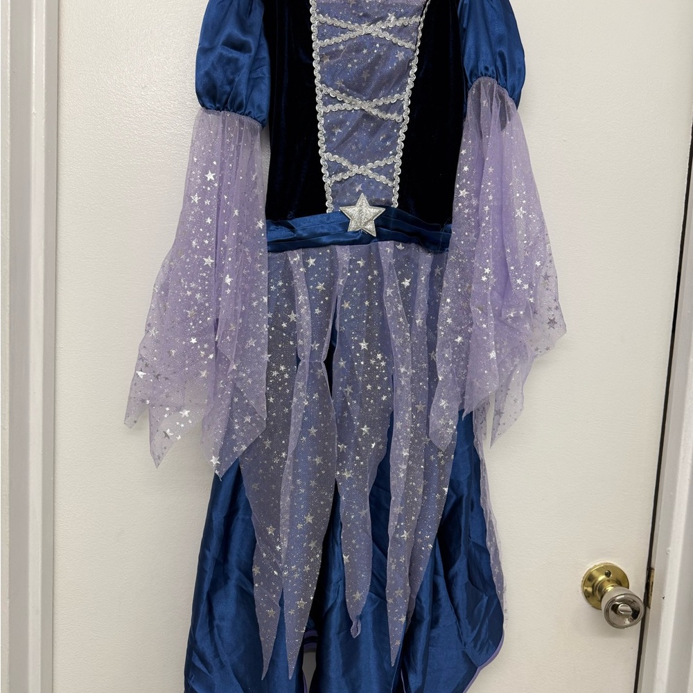 Enchanting Blue and Purple Witch Kids Costume